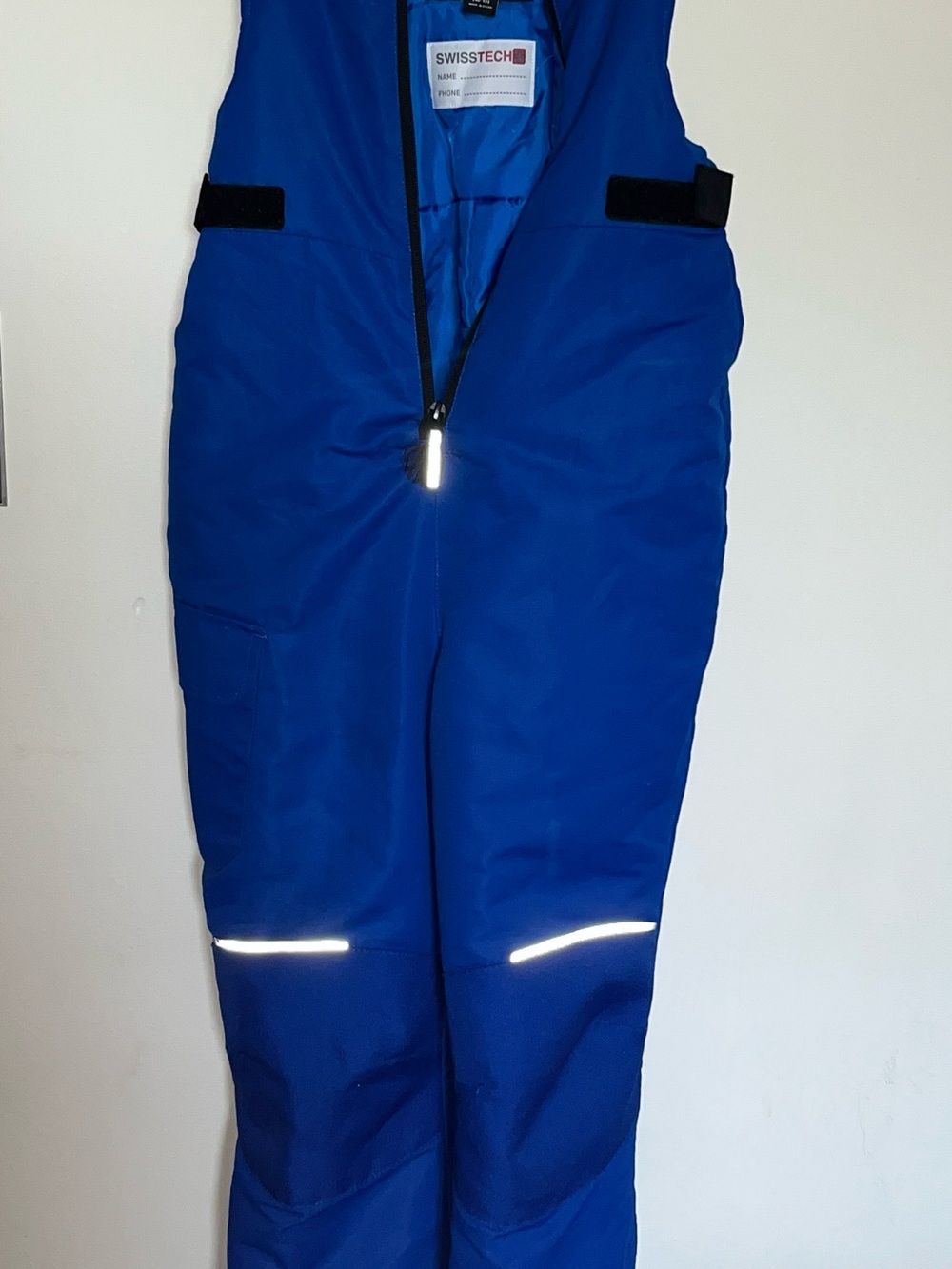 Swiss Tech Royal Blue Insulated Snow Bib Pants